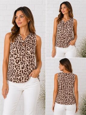 Cabi Style 3070 Ginger Leopard Print Blouse